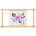 thumbnail image 2 of Embroidery Frame Needlepoint Embroidery Tapestry Scroll Frame Beech Wood Cross Stitch Frame Removable Needlepoint Stretcher Frame Stitching Frame Square Tool for Embroidery 21x12inch, 2 of 11