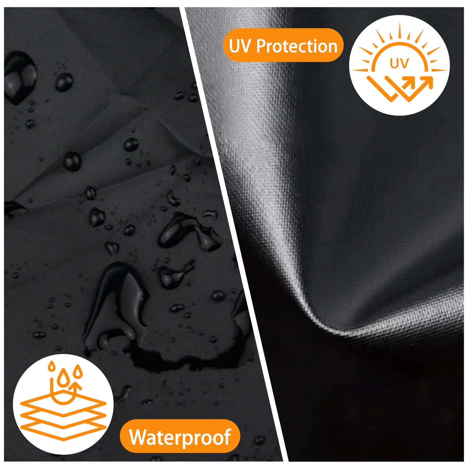 2 Pack Patio Chair Covers Waterproof UV Protection Oxford Outdoor Patio Furniture Covers All Weather Protection for Lawn Chairs Swivel Rocking Chairs Lounge Chair