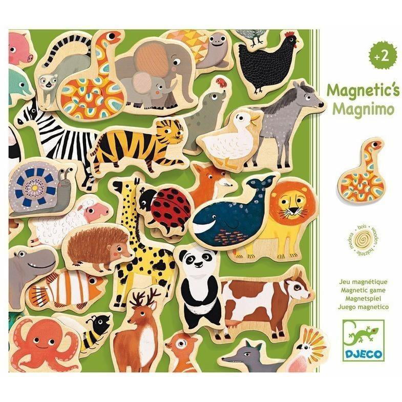 Djeco Wooden Magnetics 38 Fancy Wooden Magnetic Letters Colourful Alphabet 