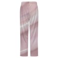 thumbnail image 6 of Soft Pink Marble Texture Winter Female Pants Flannel High Waist Women Pants Lady Warm Straight Leg Plush Trousers, 6 of 7