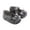 Grey, variant on Boys Shoes,Toddler Girls First Prewalker Barefoot Sole Non Soft Floor Shoes with Decorative Bowknot Design for Early Walking Stages,Kids Shoes,Black,12-18 Months