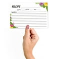 thumbnail image 2 of Inkdotpot 4x6 Inch Recipe Cards (Set of 50) , Thick Double Sided Premium Card Stock- Modern Style White Recipe Notecards for Weddings- Bridal- Baby Shower - Tropical Theme, 2 of 6