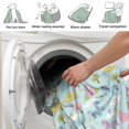 thumbnail image 4 of Princess and Unicorn Blue Pattern Soft Sherpa Fleece Throw Blanket, Warm Cozy Plush Blanket for Sofa Bed Couch, All Season, 60"x80", 4 of 5