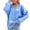 Blue, variant on HGIEYS Womens Oversized V Neck Hoodies with Thumb Hole Pullover Sweatshirts Clothes Fall Fashion Outfits 2026