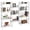 White, variant on Amadwell 4 Tier Industrial Bookcase, Large Shelf Bookshelf, 11 Units Storage for Living Room, Brown