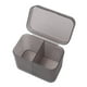 thumbnail image 2 of Organizador de plástico transparente Zulema Estuche organizador de algodón de maquillaje gris, 2 of 8