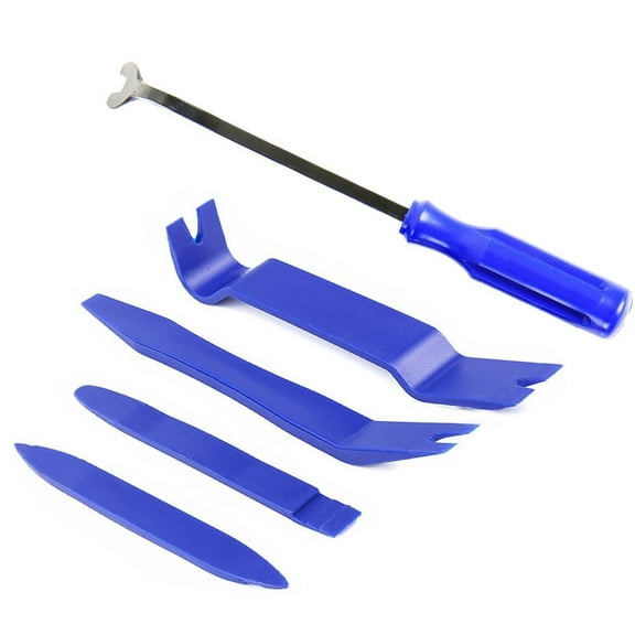 5-Piece Auto Trim & Molding Removal Tool Set – Durable Fastener Clip Removers for Door Panels & Windows TIKA
