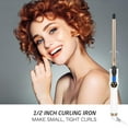thumbnail image 3 of Hoson 1/2 Inch Curling Iron Professional, Ceramic Tourmaline Curl Wand Barrel, Hair Curler Iron for Long & Short Hair, 3 of 7