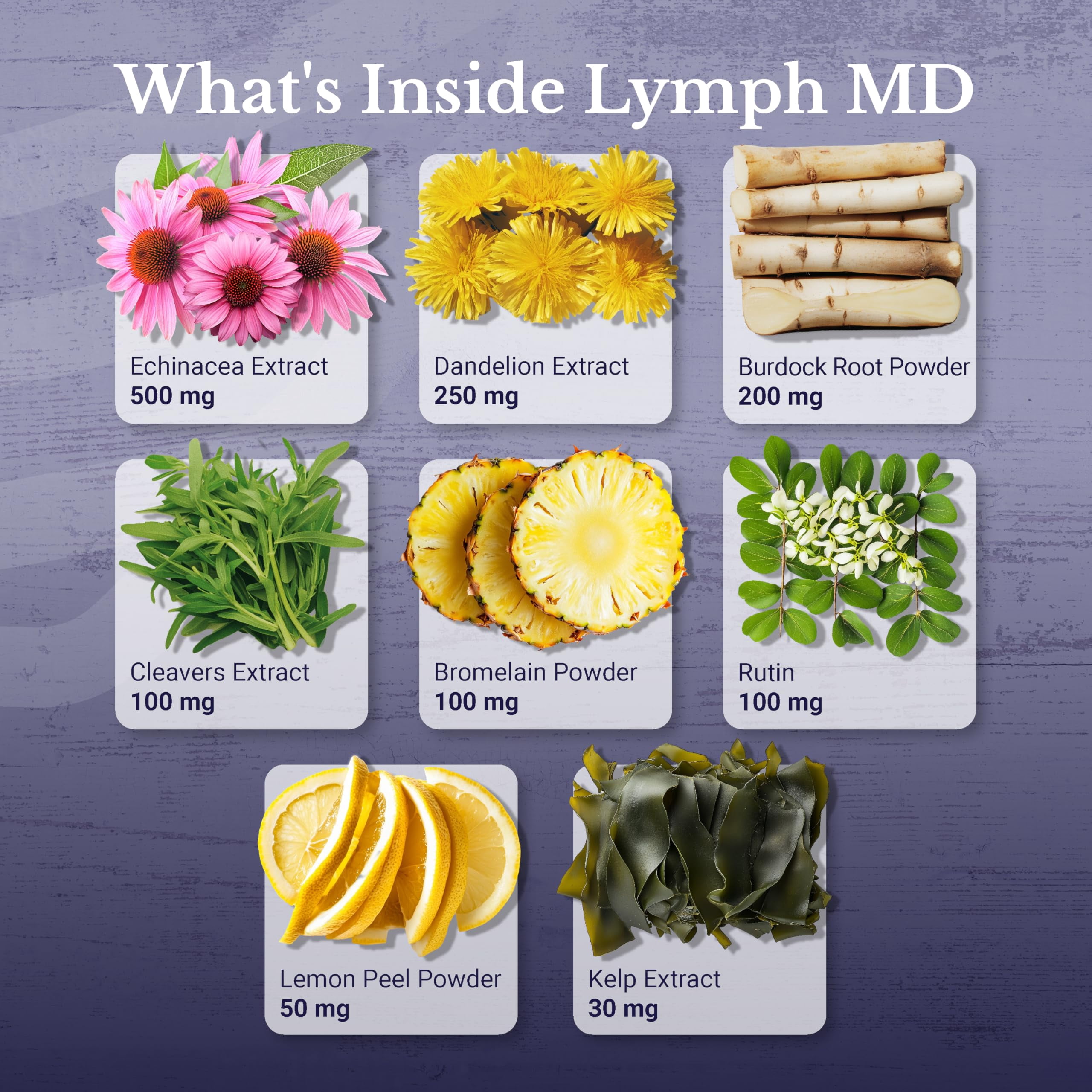 Nation Health MD Lymph MD - Lymphatic System Support Supplement, 3 Bottles