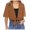 Khaki, variant on Women's Cardigan Chiffon Solid Color Short Sleeve Open Front Lightweight Casual Top Blouse for Spring Summer Outfits