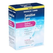 Bausch and Lomb Sensitive Eyes Plus Saline Solution, Twin Pack - 24 oz,