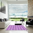 thumbnail image 7 of Ahgly Company Machine Washable Indoor Rectangle Transitional Crimson Purple Area Rugs, 5' x 8', 7 of 7