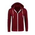 thumbnail image 4 of MRMT 2024 New Men's Hoodies Sweatshirts Zipper Hoodie Men Sweatshirt Solid Color Man Hoody Sweatshirts For Male Sweatshirts, 4 of 5