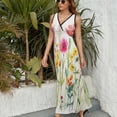 thumbnail image 6 of Watercolor Wildflowers Spring Summer (1) Sleeveless Dress Summer Women Clothes Dress for Pregnant Women Dresses, 6 of 9