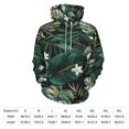 thumbnail image 4 of POBUDS Hoodie, Regular Fit Sporty Pullover Hooded Sweatshirt for Men Women Tropical Pattern Muscle 4XL, 4 of 6
