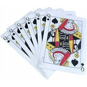 Casino Party Paper Napkins - 50 Pack Queen of Spades Playing Card Shaped Disposable Paper Party Napkins 5"x7" for Casino Night Poker Game Party Supplies Tableware Decoration
