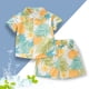 thumbnail image 2 of Odeerbi 1-8 Años Conjunto de Verano Para Niños de Hawaianos Camiseta de Manga Corta de Algodón Con Estampado Tropical Conjunto de Dos Piezas de Gráficos, 2 of 3