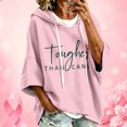 thumbnail image 2 of bravefron Oversized Hoodie for Women Cancer Short Sleeve Casual Fashion Y2K Streetwear Pullover Sweatshirt Back to School Top, 2 of 5