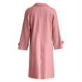 thumbnail image 5 of Niaviben Women's Wool Pea Coat Warm Coats for Women Long Peacoat Women's Coats Women's Jackets Ladies Jackets Womens Jackets Casual Pink L, 5 of 6