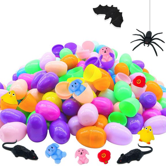 Plastic Bright Easter Egg Assortment 36 counts Perfect for Easter Egg game/Surprise Egg