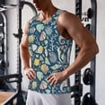 thumbnail image 5 of Gukieu Underwater Creature Print Men's Quick Dry Fitness Vest, Round Neck Sleeveless Fitness Bodybuilding Top-4X-Large, 5 of 7