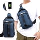 thumbnail image 1 of Mochila bandolera de nailon para hombre y mujer, ideal para senderismo, acampada, excursiones y viajes., 1 of 6