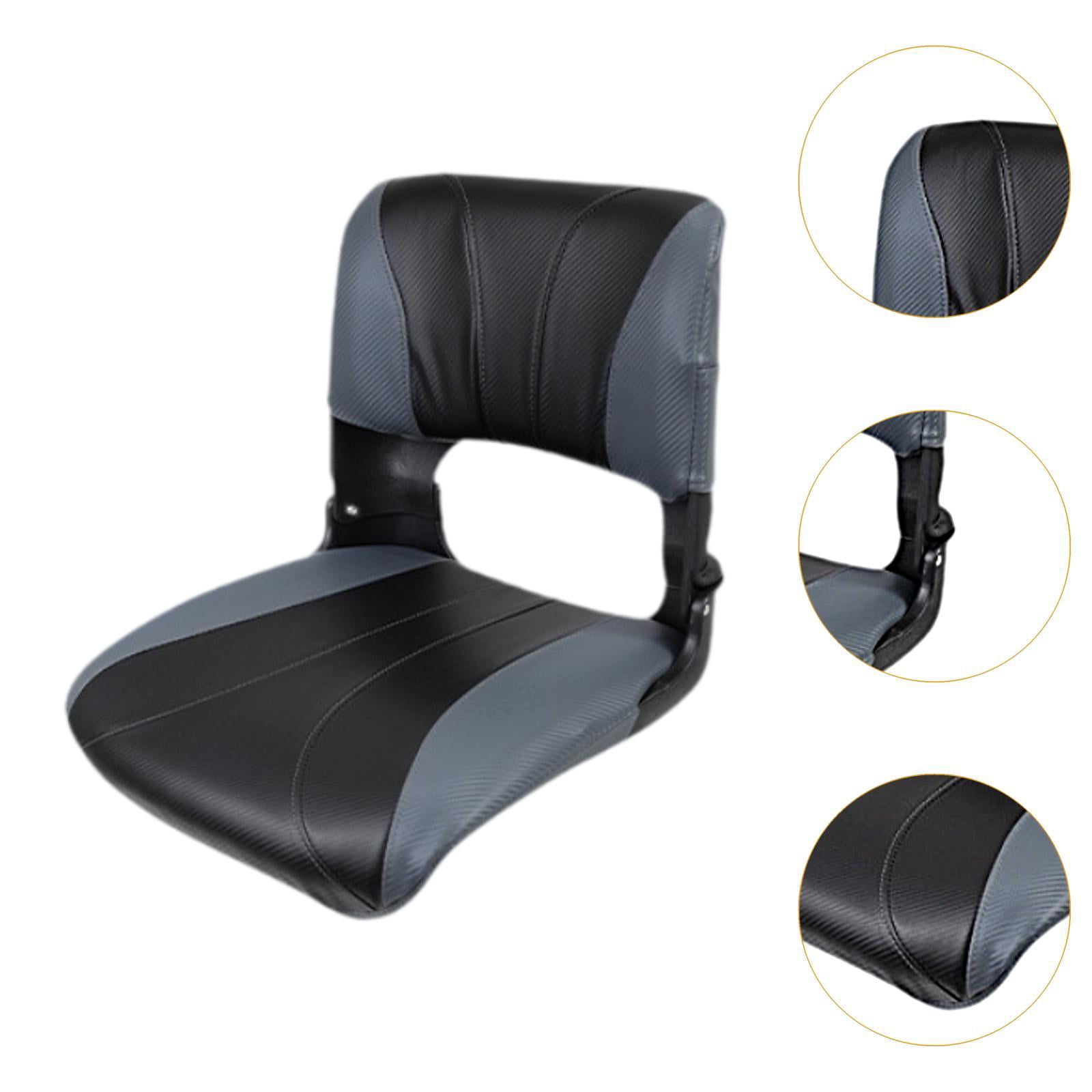 harayaa Folding Boat Seat Canoe Seat Waterproof Sun Protection Comfortable Foldable Boat Black