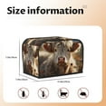 thumbnail image 5 of Haiem Adorable Flower Field Cow Print Toaster Covers 2 Slice Wide Slot,Bread Dust Cover & Fingerprint Protection,Bread Machine Cover,Appliance Covers, 5 of 7