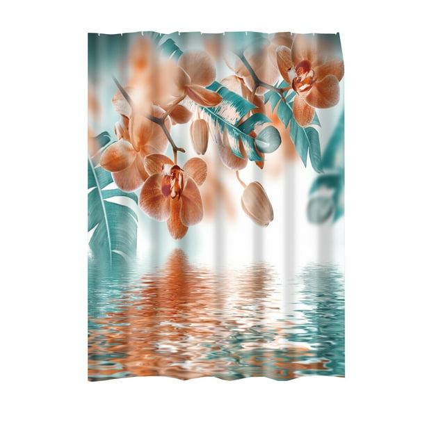 Christmas Shower Curtain,Various Patterns Digital Printing Polyester Bathroom Curtain 120x180cm,Quick-Drying with Metal Grommets for Easy Installation and Care,Shower Curtain Rings