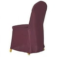 thumbnail image 5 of BalsaCircle 50 Burgundy Solid Polyester Banquet Chair Covers Slipcovers Party Linens, 5 of 8