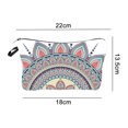 thumbnail image 2 of Bolsa de cosméticos con estampado de flores para mujer, bolsa de viaje multifuncional para guardar cosas, 2 of 5