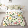 thumbnail image 2 of Homewish Chic Flowers Boy Girl Twin Bedding Sets 7-Piece,Retro Vintage Bedding Comforter Set Microfiber,Spring Garden Breathable Sheet Sets,Lightweight Room Decor,Reversible, 2 of 8
