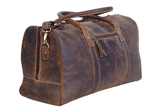 leather duffel travel bag