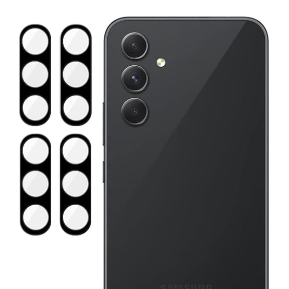 UZWZW (4 Pack) Tempered Glass Camera Lens Protector for Samsung Galaxy S24 / S23 / S23 Plus 5G