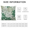 thumbnail image 5 of Nawypu Sage Green White Grey Gray Pillow Covers, Geometry Dahlia Floral Print Decorative Throw Pillow Covers Outdoor Farmhouse Cushion Case for Couch Sofa Bed Decor, 5 of 5