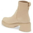 thumbnail image 2 of Steve Madden Holley Sand Suede Chunky Block Heel Rounded Toe Pull On Ankle Boots (Sand Suede, 11), 2 of 4