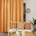 thumbnail image 5 of Deconovo Orange Flame Halloween Blackout Curtains Wave Line Foil Printed Window Drapes ,2 Panels, 52 x 84 inch, 5 of 8