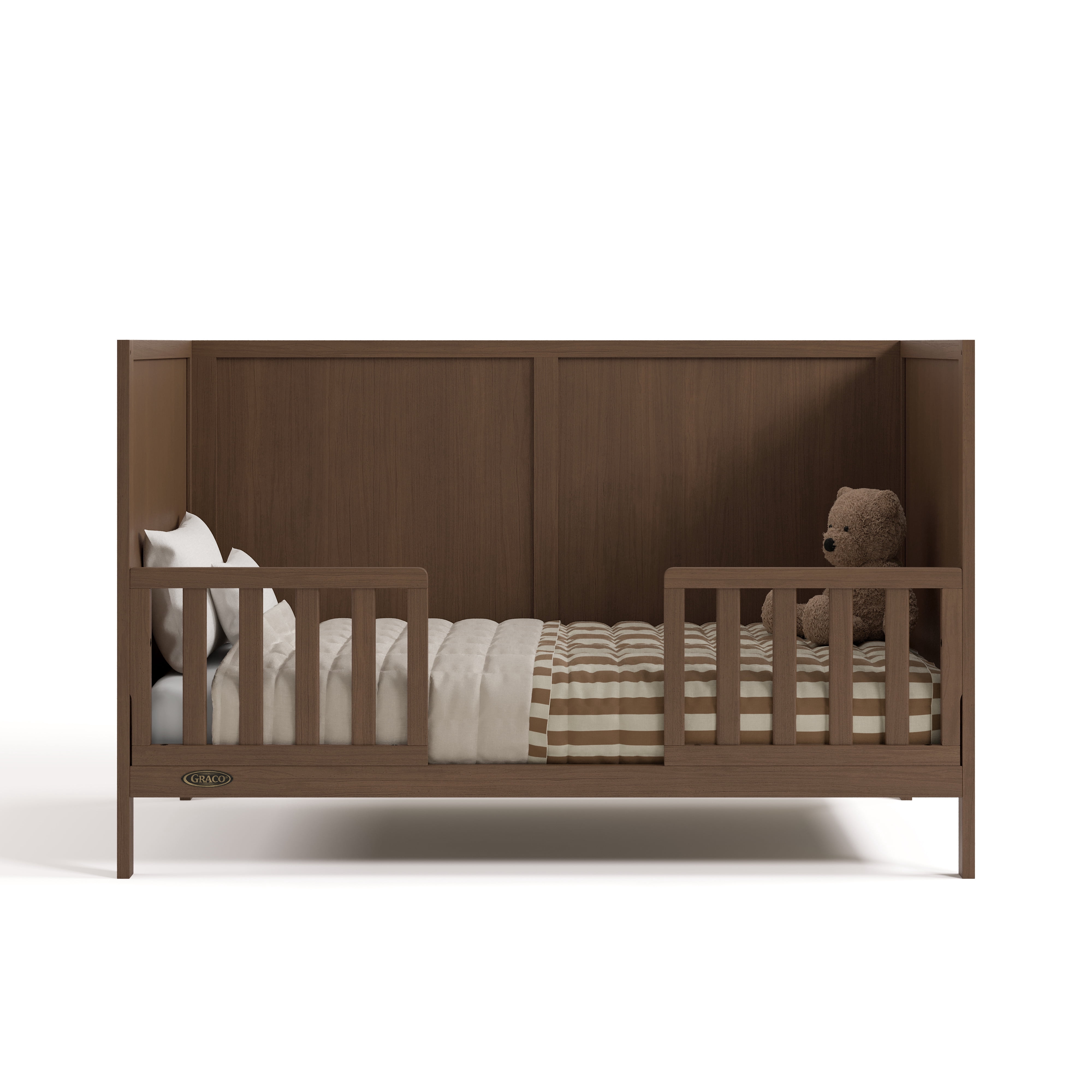 Graco Toddler Safety Guardrail Kit (Slats), Hazelnut