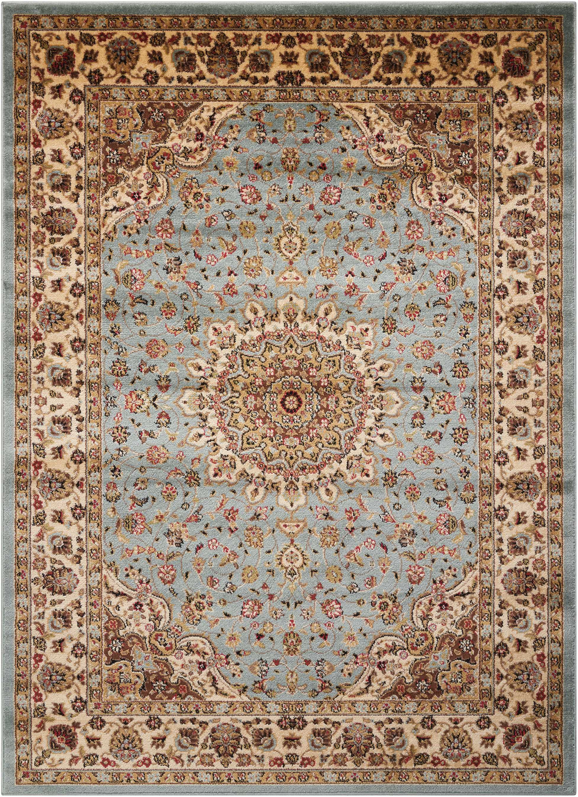 Nourison Delano Persian Blue 3'11" x 5'11" Area Rug, (4x6)