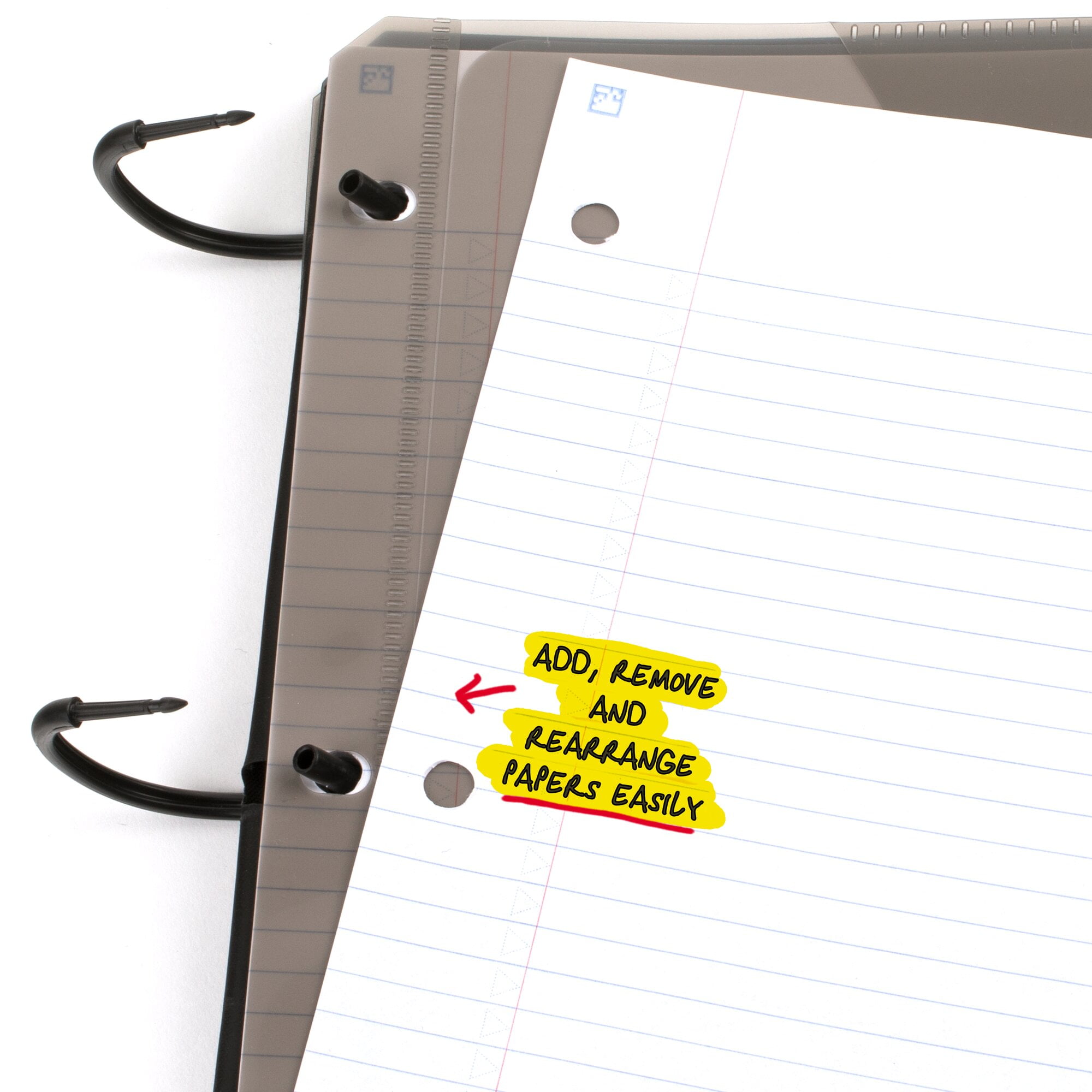 Five Star Flex Refillable Notebook + Study App, 1", 60 Sheets, College Ruled, Fire