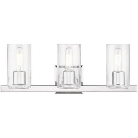 

3 Light Bathroom Light in Contemporary Style-8.75 inches Tall and 22.5 inches Wide-Polished Chrome Finish Bailey Street Home 218-Bel-4821668