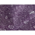 thumbnail image 4 of Ambesonne Plum Quilted Bedspread Set 3 Pcs, Vintage Style Flowers, Queen Size, White Plum, 4 of 5