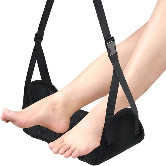 LAMIRO Airplane Foot Rest, Perfect Foot Hammock for Travel to Relax Your Feet