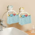 thumbnail image 6 of Colorful Chicken Stay in Line Dish Cloths Dish Towels Cleaning Cloths Quick Drying Reusable 11" x 11" Set of 6, 6 of 9