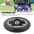 thumbnail image 5 of Roue Solide 10 Pouces en Caoutchouc pour Fauteuil Roulant Électrique avant 12mm 6001 Roulement, 5 of 5