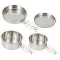 thumbnail image 4 of LEEYNEER Camping Kitchen Set Outdoor Camping 1 Set Silver Stainless Steel, 4 of 8