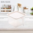 thumbnail image 1 of Agiferg Square Transparent Refrigerator Storage Box, With a Lid Can Be Stacked, 1 of 2