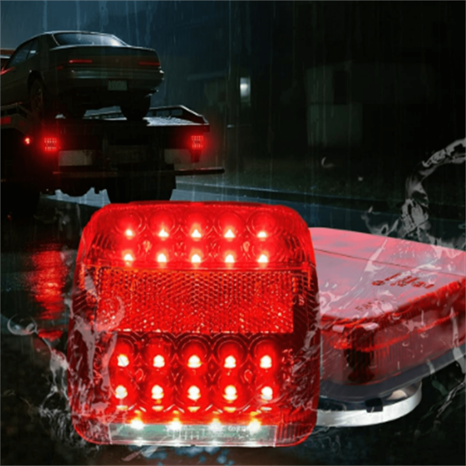 Trailer Lights Magnetic, New Rechargeable Wireless Trailer Tow Lights LED Kit Waterproof for Truck Camper RV