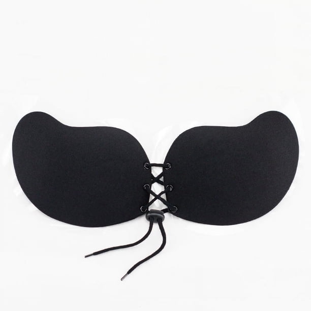 Sujetador invisible con cuerda para tirar, código de mango, alas, diosa, parche para el pecho, ropa interior de silicona sin costuras