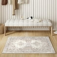 thumbnail image 3 of BERTHMEER 2'x3' Small Brown Area Rugs for Entryway Doorway Entrance Bedroom Kitchen Bathroom indoor Doormats Machine Washable Non-slip, 3 of 3